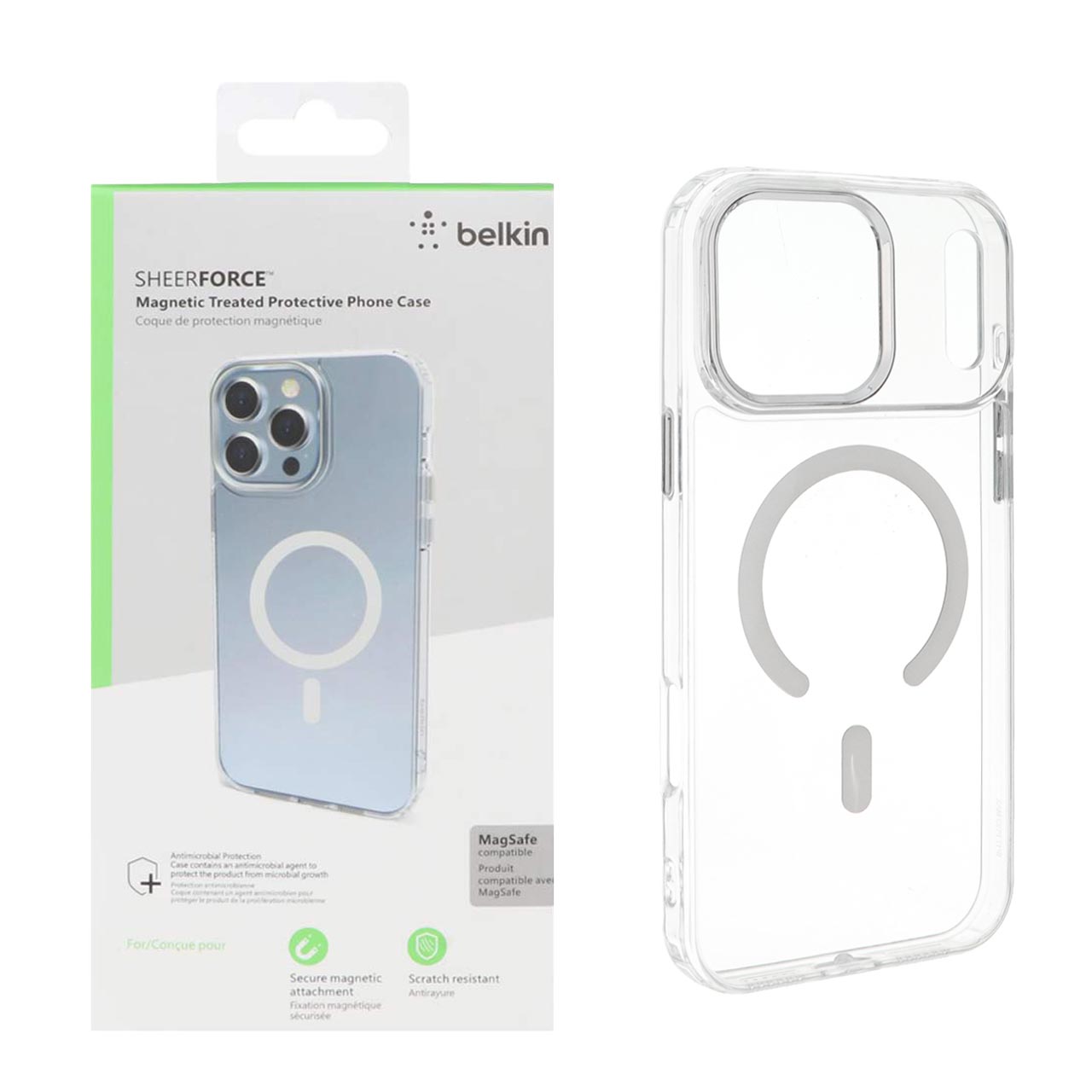 قاب belkin شفاف Magsafe مدل Apple iPhone 17 Pro Max - کد 1 (پک دار)